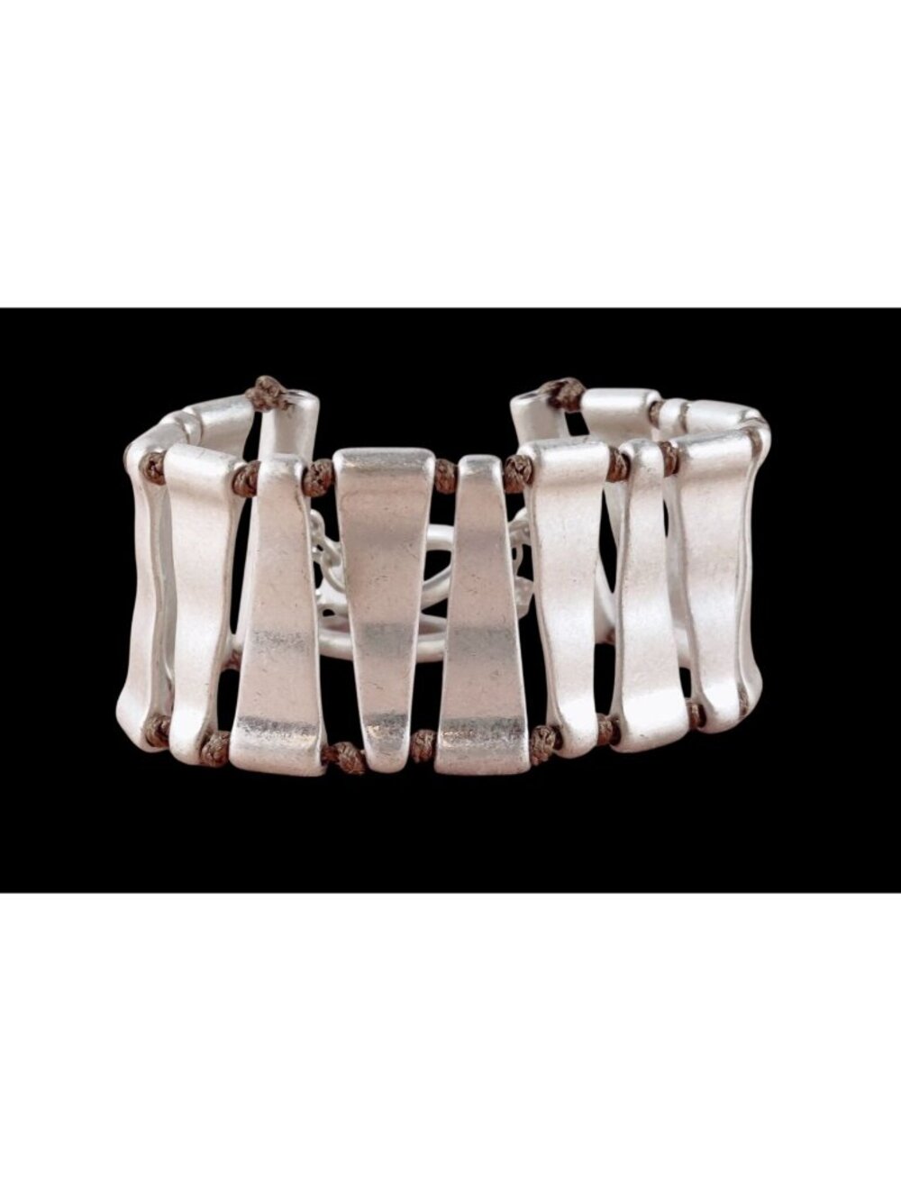 Premier Designs Frosted Silver Bracelet Durango Collection Southwestern Tribal